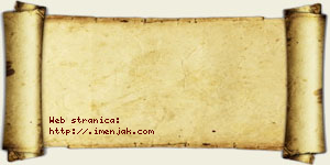 Snežana Aćimović vizit kartica